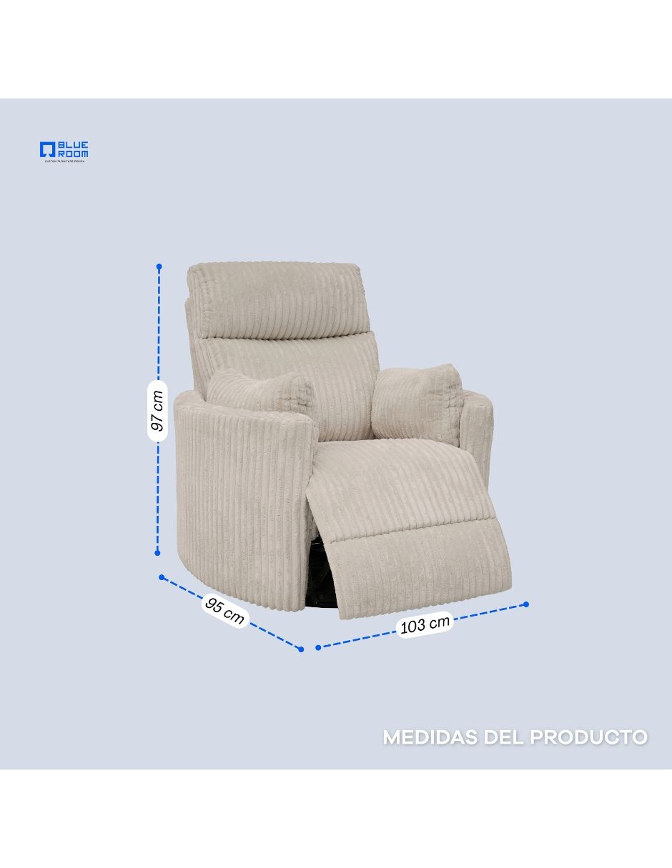 Reclinable de tela 7