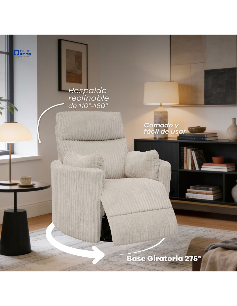 Reclinable de tela 5