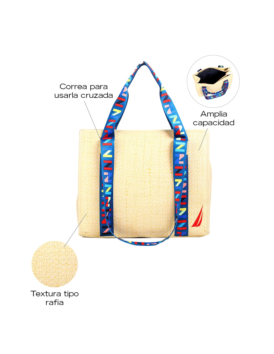 Set/Bolsa Tote EMI No aplica de Rafia para (si aplica) Mujer 6