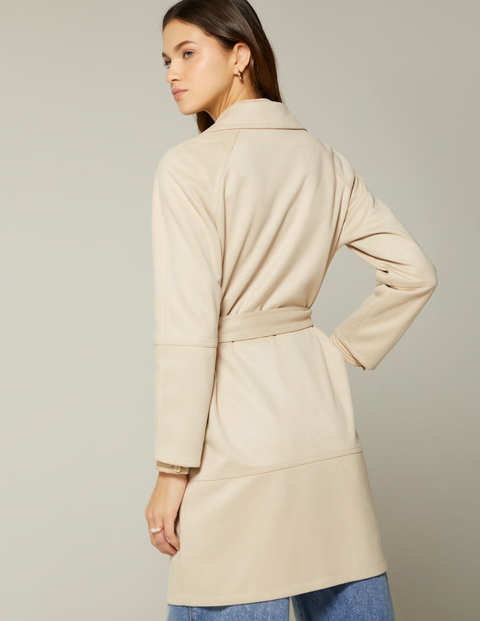 Gabardina No Con bolsillos para mujer 4