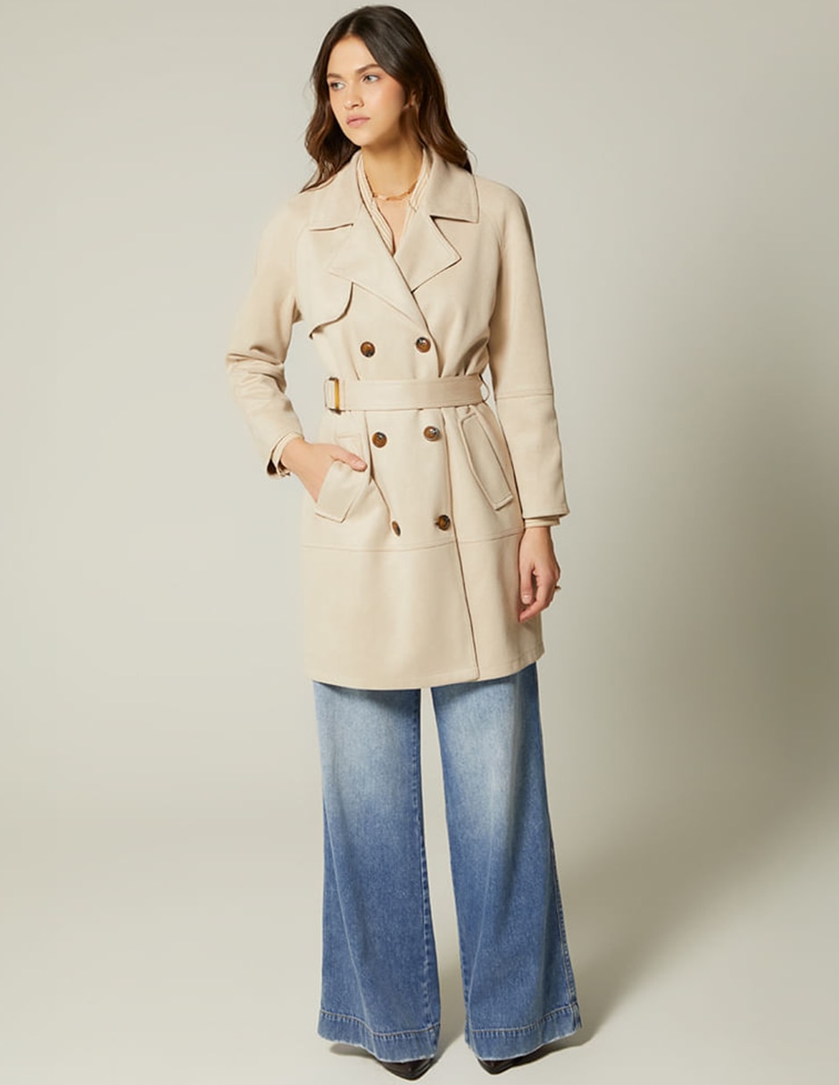 Gabardina No Con bolsillos para mujer 5