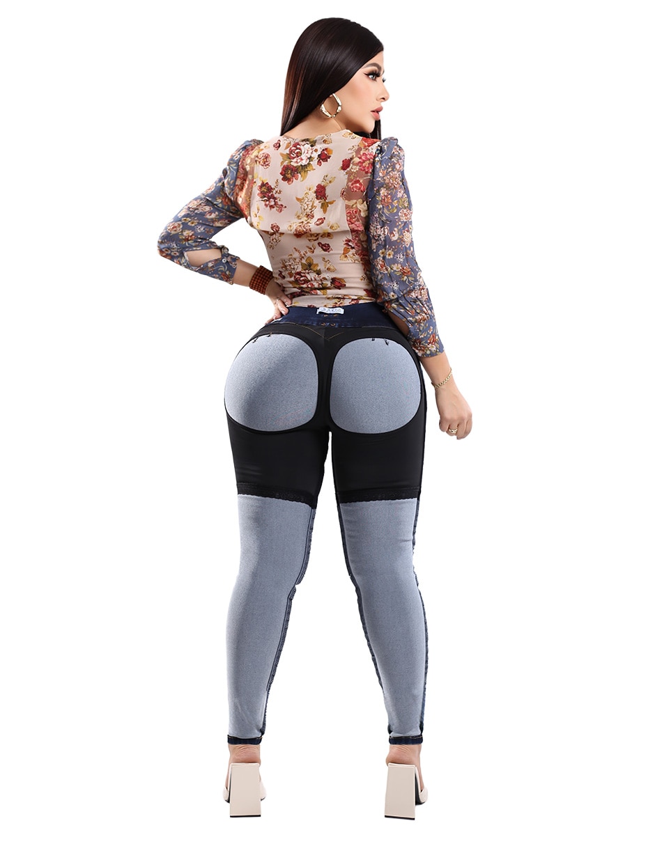 Jeans super skinny cintura alta N4780 para mujer 5