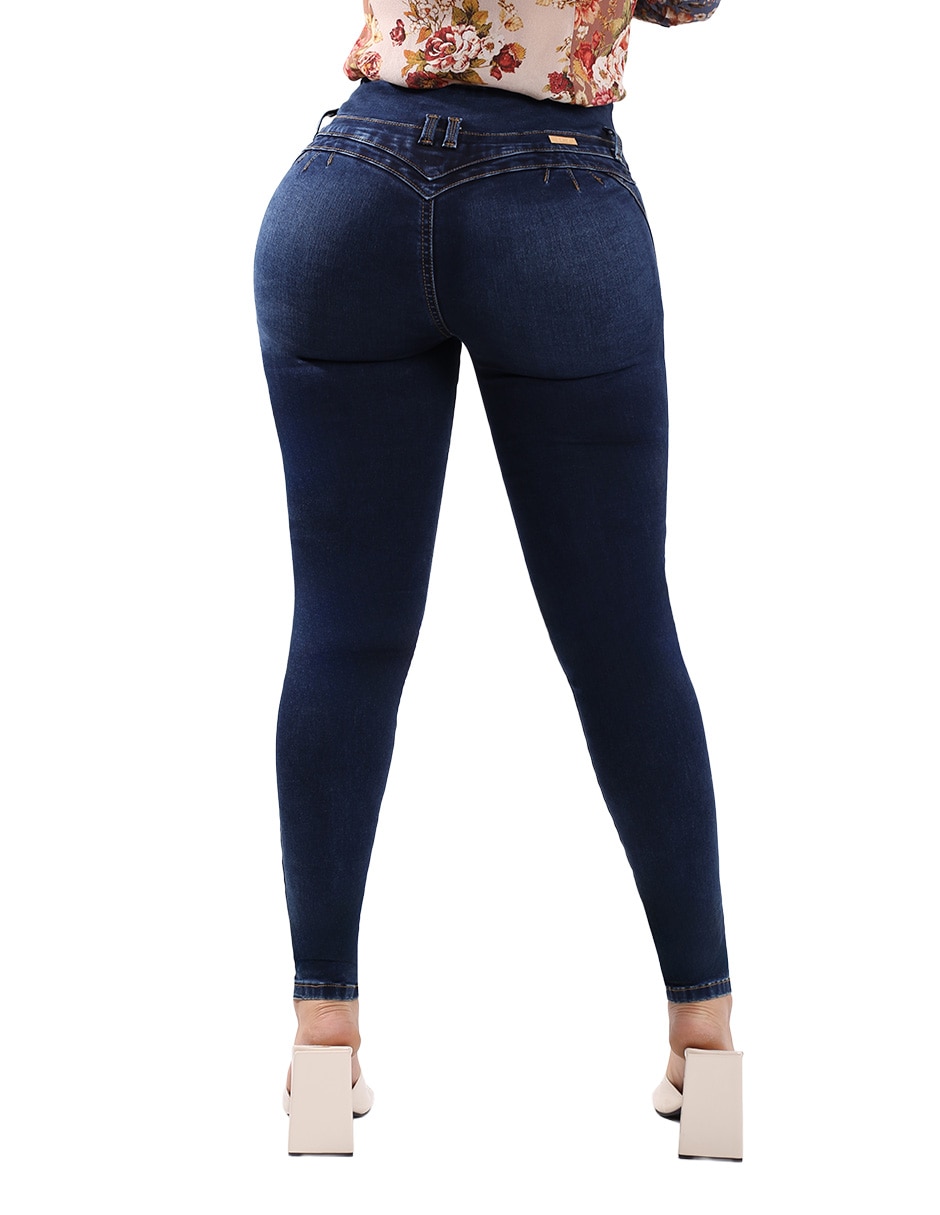 Jeans super skinny cintura alta N4780 para mujer 7