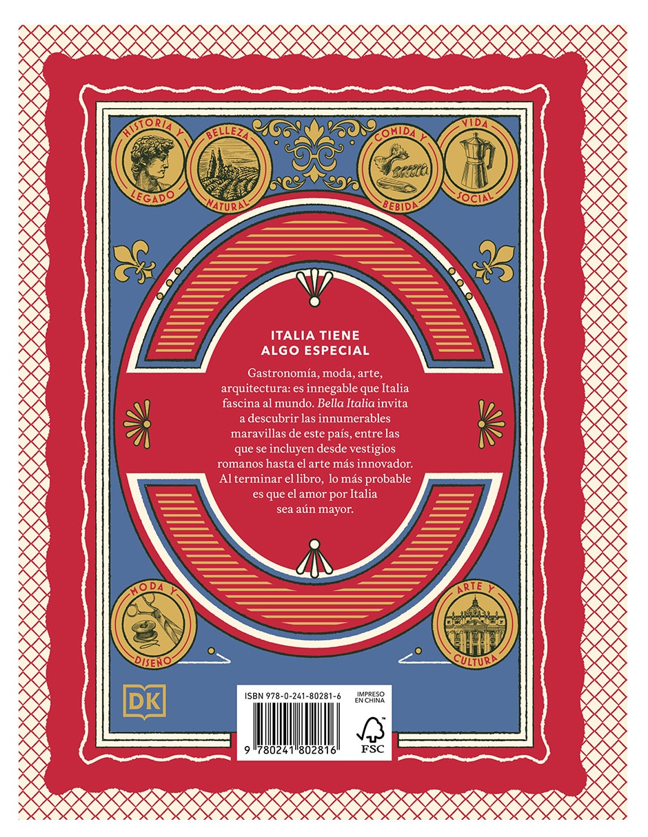 Libro Bella Italia. Un viaje a través de la cultura, los paisajes, el arte y la gastronomía de DK 3