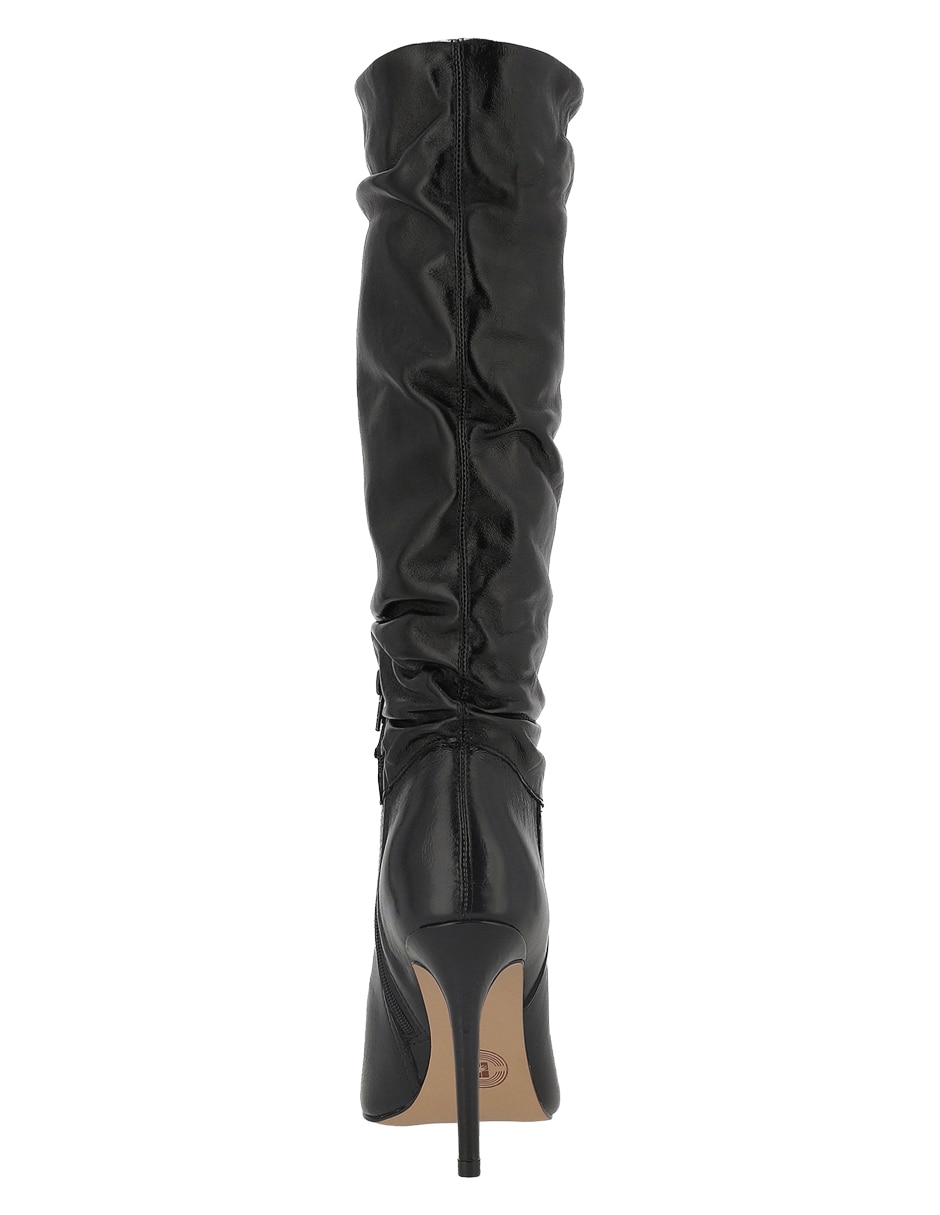 Bota abajo de la rodilla westies de piel para mujer