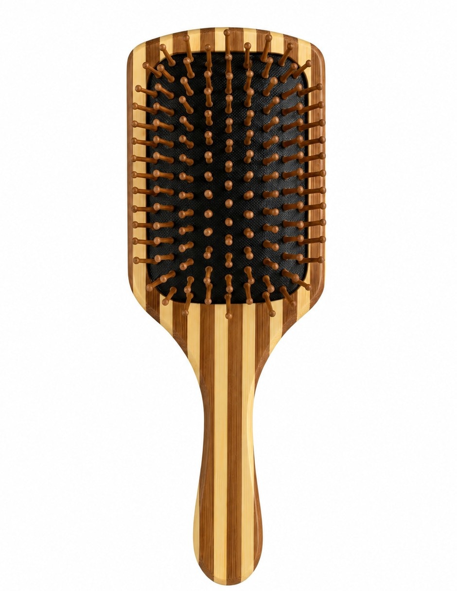 Cepillo para cabello de bambú
