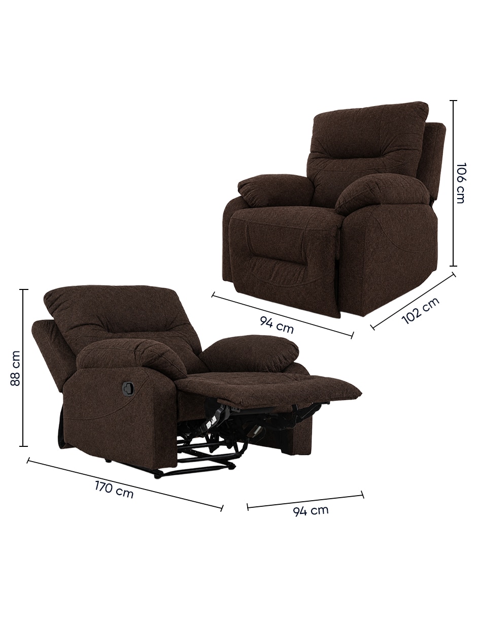 Reclinable Polo de Tela 8