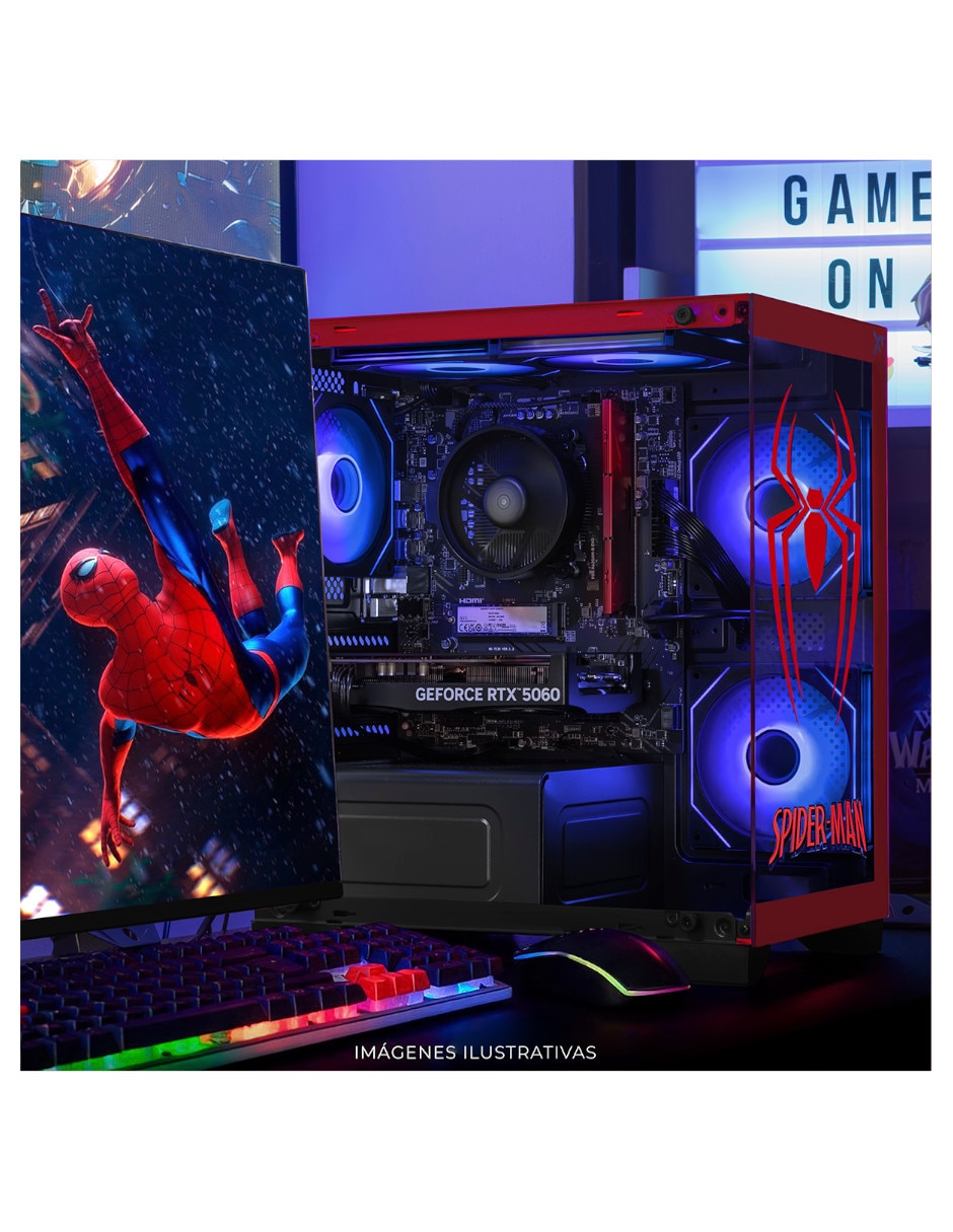 Computadora gamer AMD Ryzen 7 NVIDIA Geforce RTX 5060 16 GB RAM 1 TB SSD