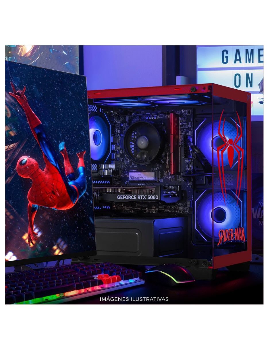 Computadora gamer 27 pulgadas full hd amd ryzen 7 nvidia geforce rtx 5060 16 gb ram 1 tb ssd