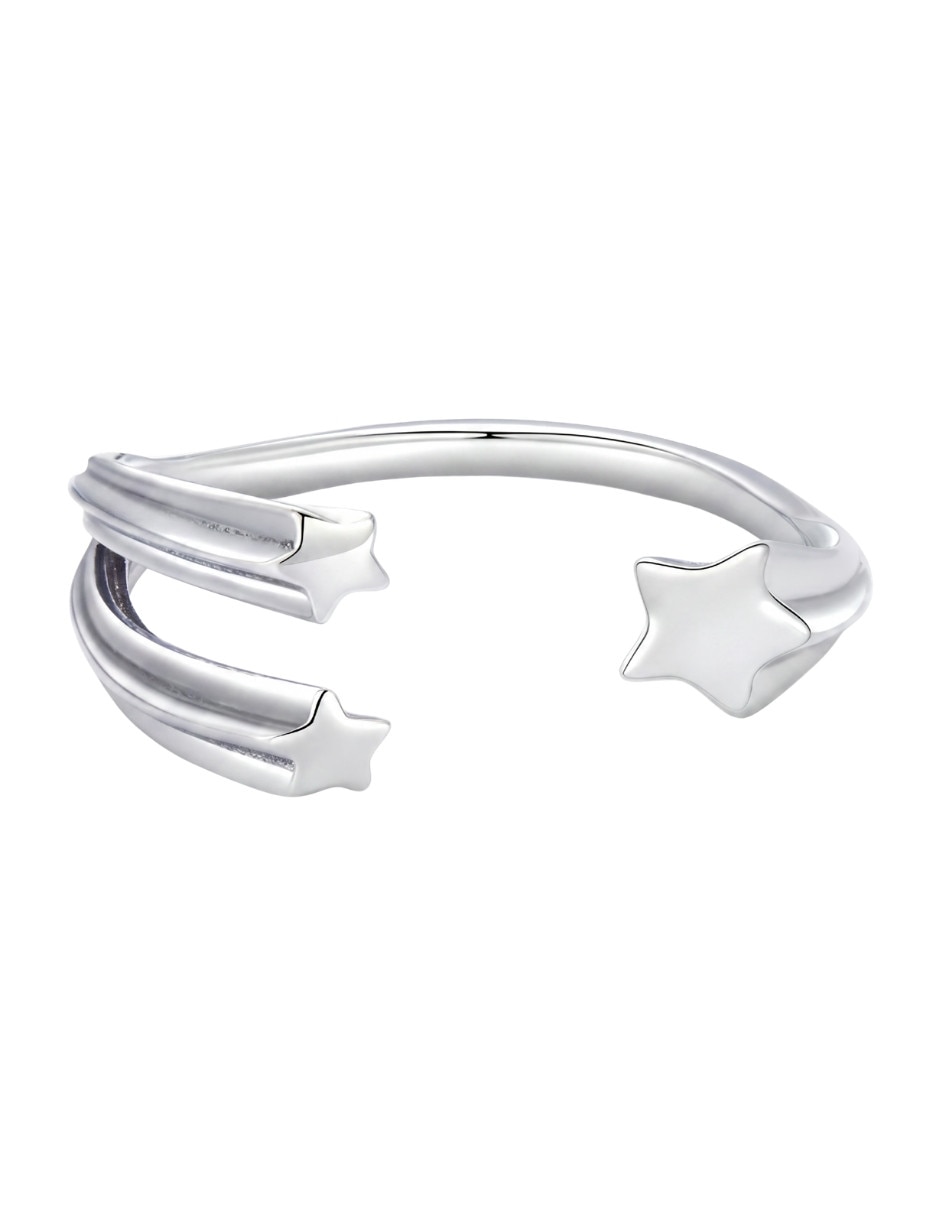 Anillo de estrella beauty p 925 de plata pulido Anillo de estrella beauty p 925 de plata pulido