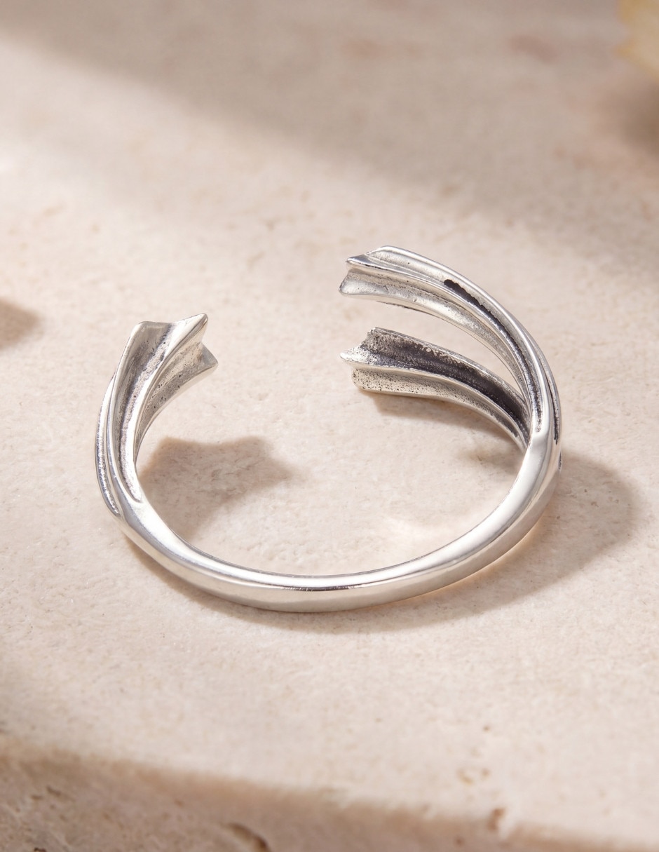 Anillo de estrella beauty p 925 de plata pulido 3
