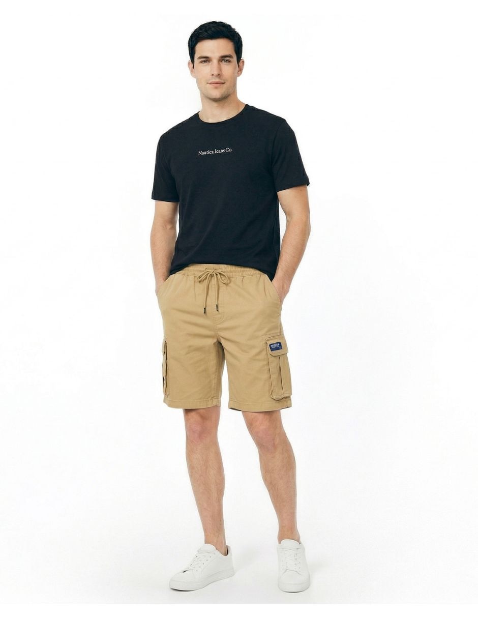 Bermuda nautica de algodón para hombre