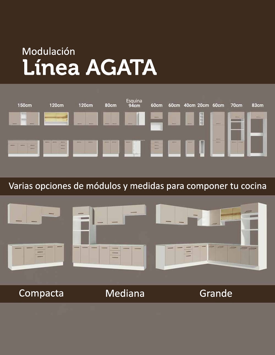 Alacena armable Agata MDP 7