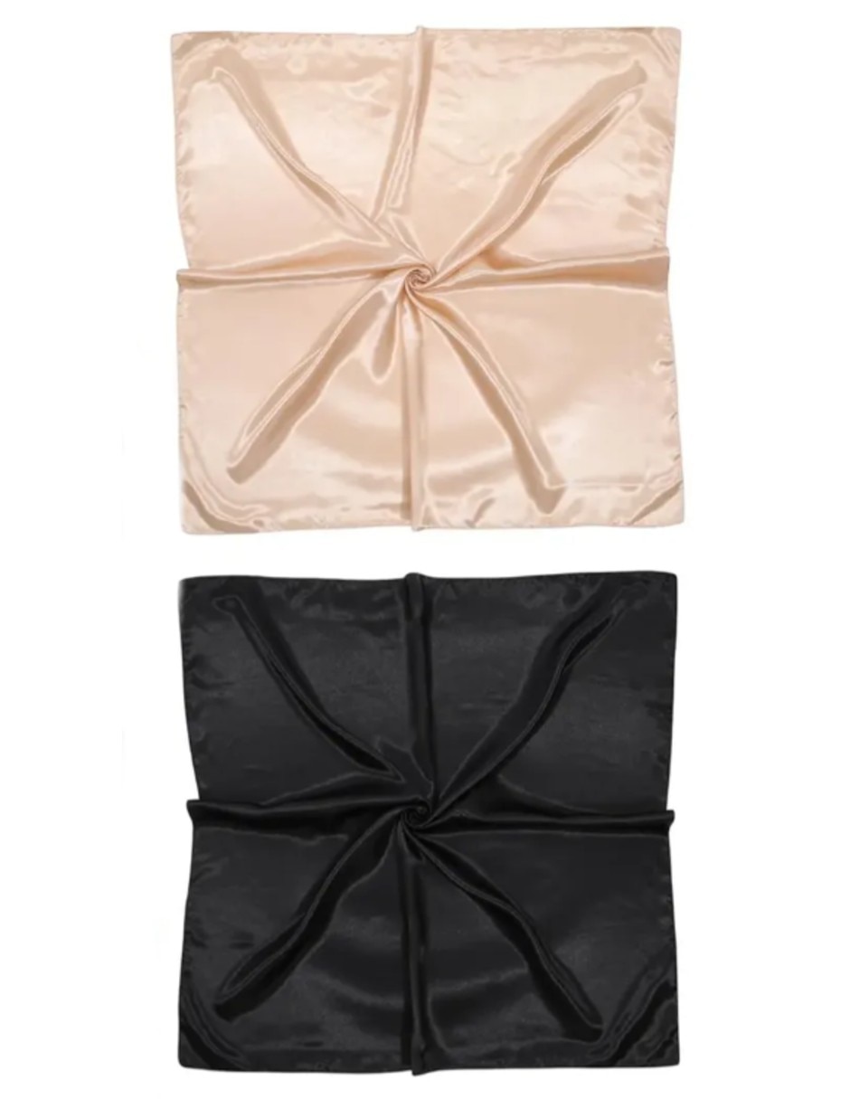 Kit pashmina con de satín para mujer Kit pashmina con de satín para mujer
