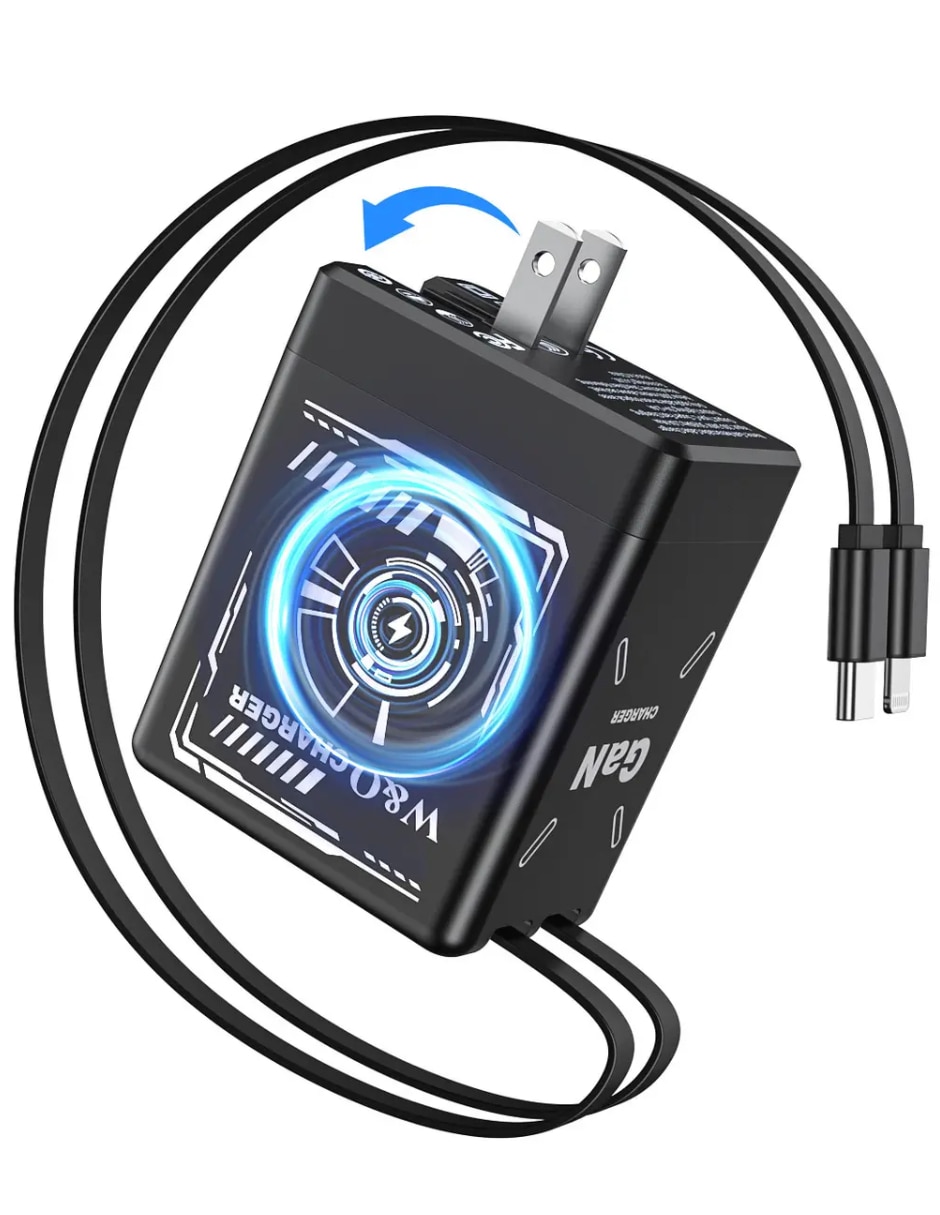 Cargador pared Lightning + USB tipo C 45 W 2