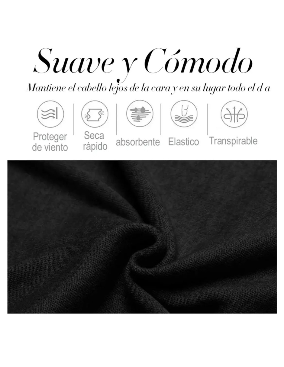 Banda deportiva para cabello unisex 3