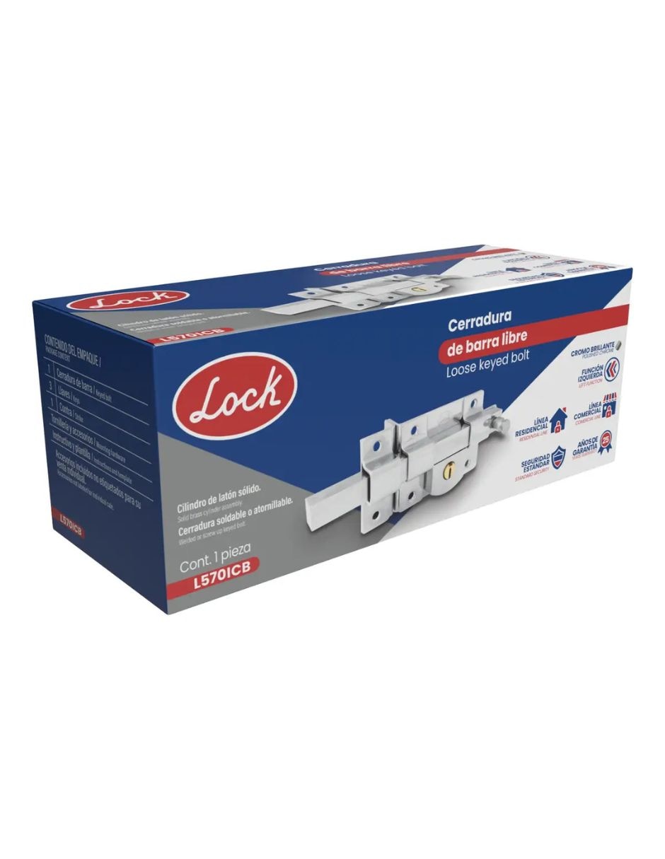 Cerradura empotrar L570ICB de izquierda 2
