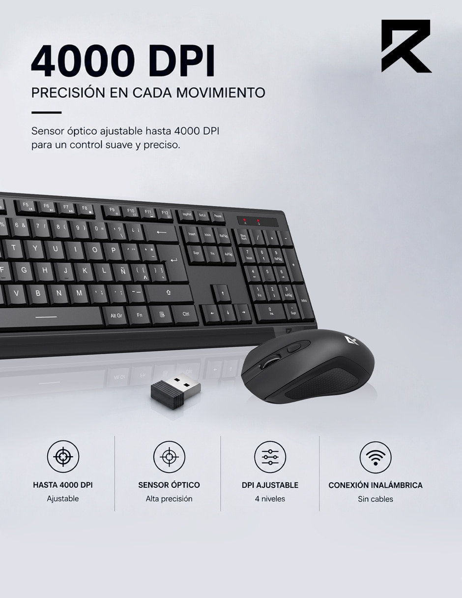 Mouse y teclado Inalámbrico BS-8343 2
