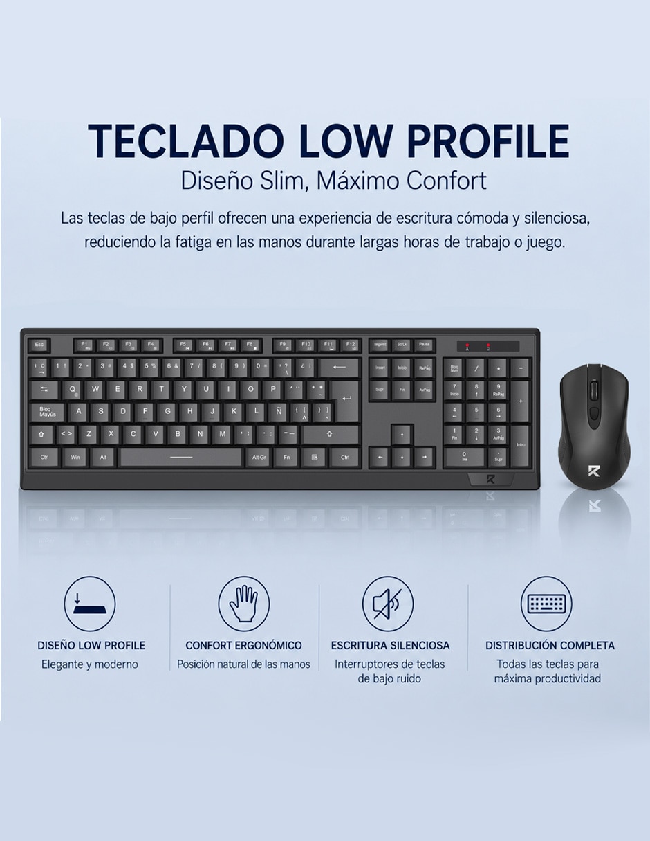 Mouse y teclado Inalámbrico BS-8343 4