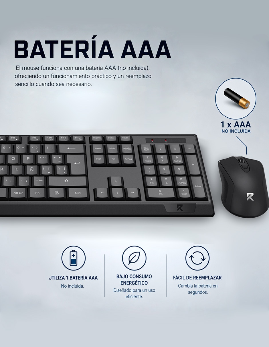 Mouse y teclado Inalámbrico BS-8343 5