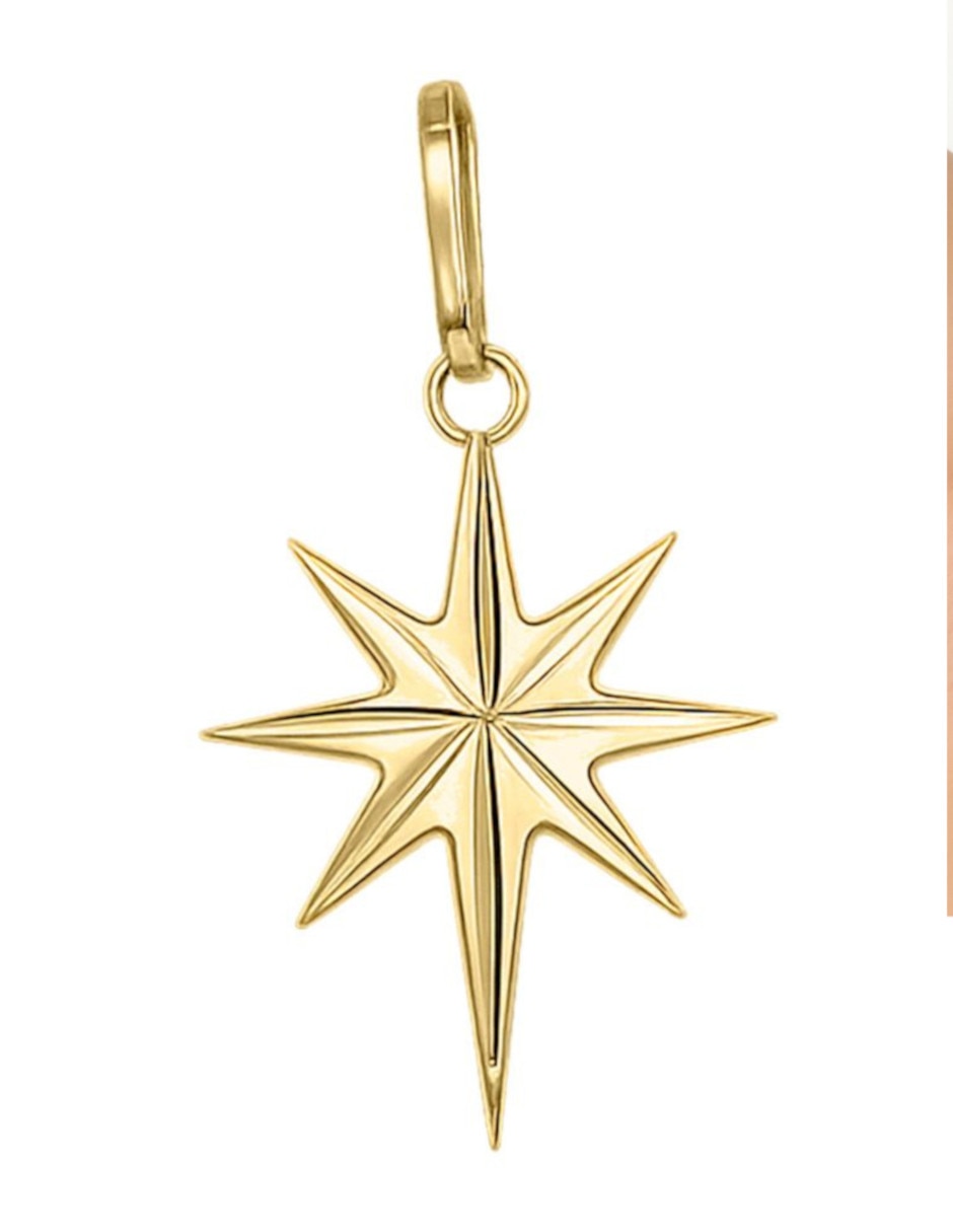 Dije de estrella de oro 14 K
