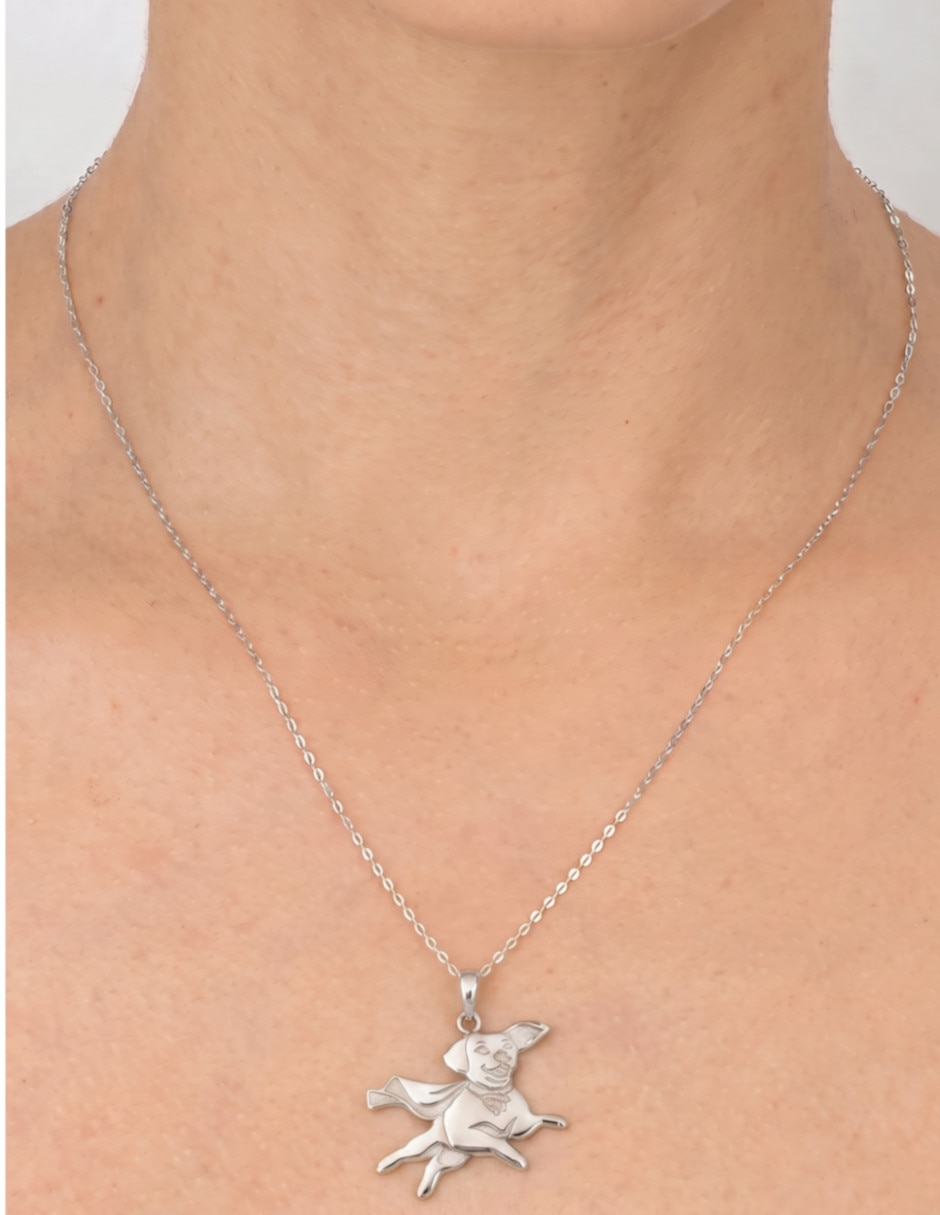 Dije de perro CRISTAL JOYAS de Plata P 925