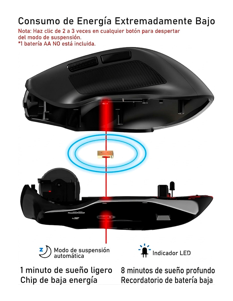 Mouse Gamer Inalámbrico BM-2839 BM-2839 4