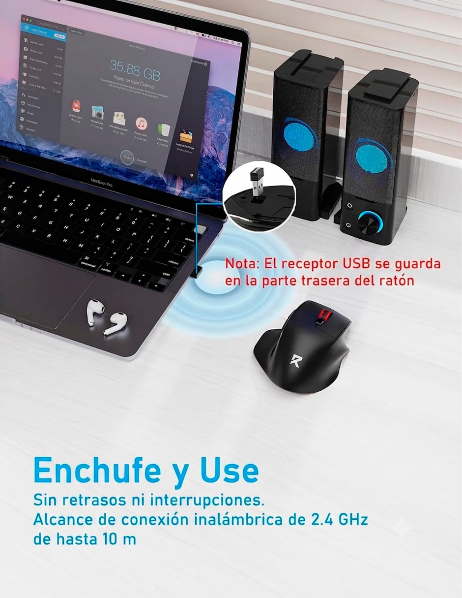 Mouse Gamer Inalámbrico BM-2839 BM-2839 6