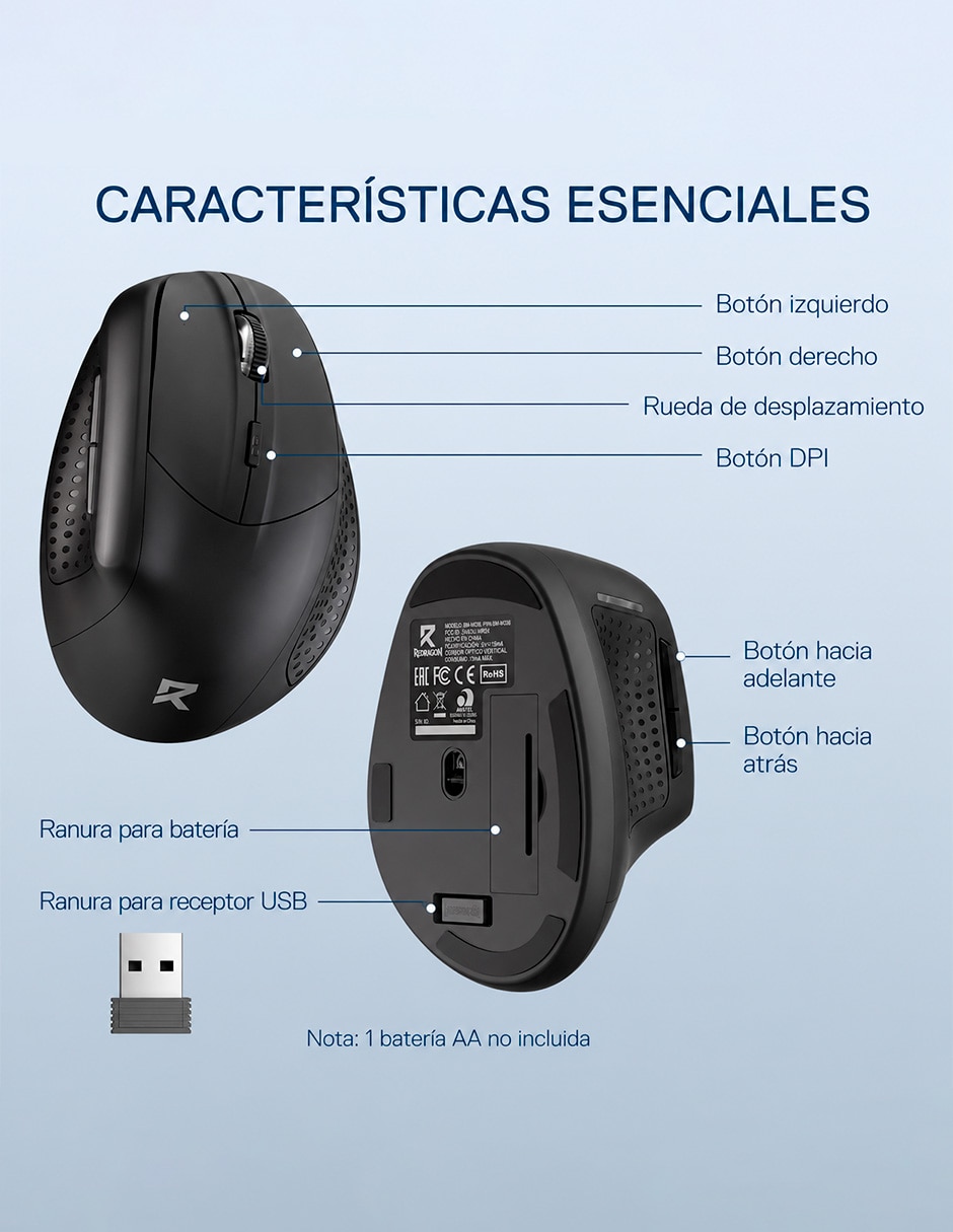 Mouse gamer Inalámbrico BM-4033 BM-4033 5