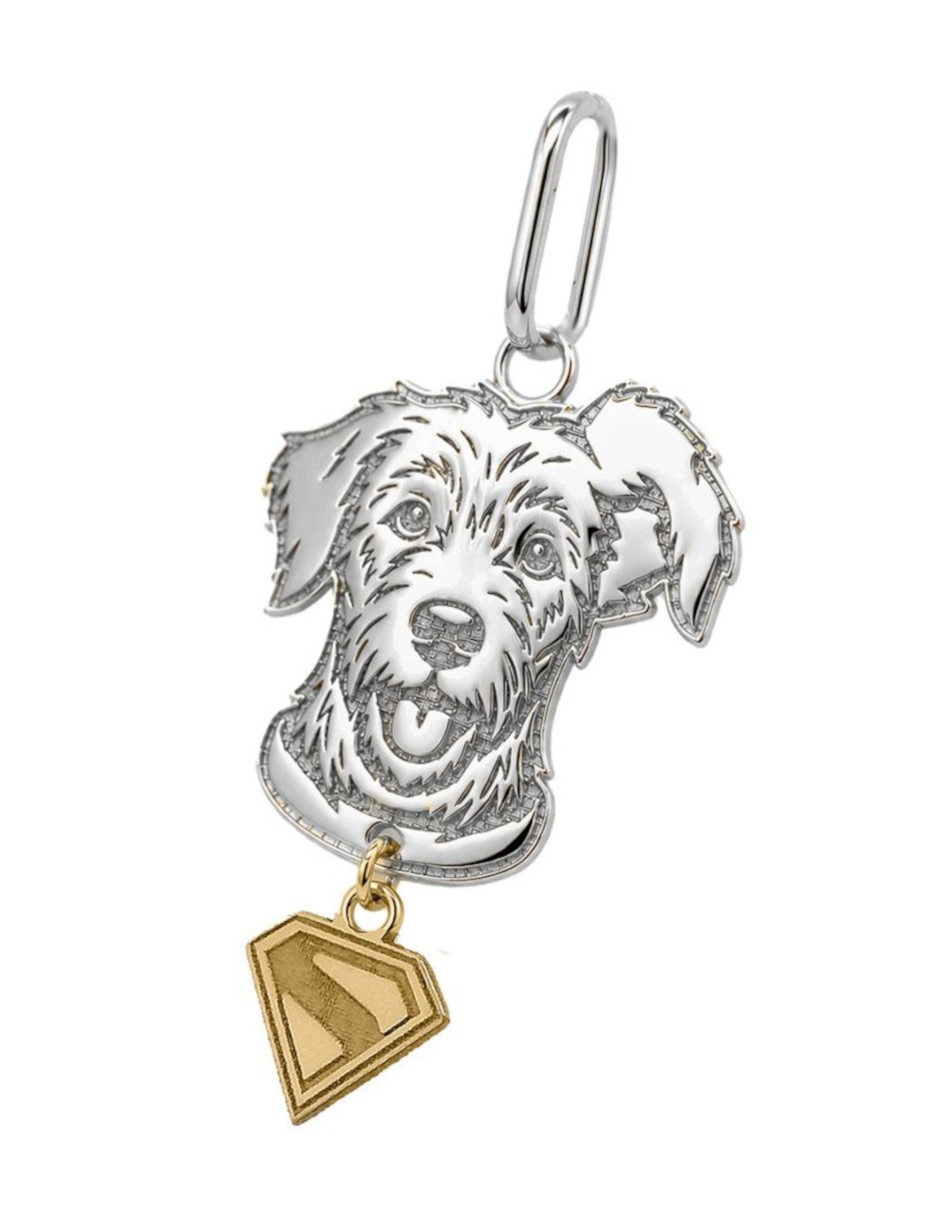 Dije de perro CRISTAL JOYAS de Plata P 925