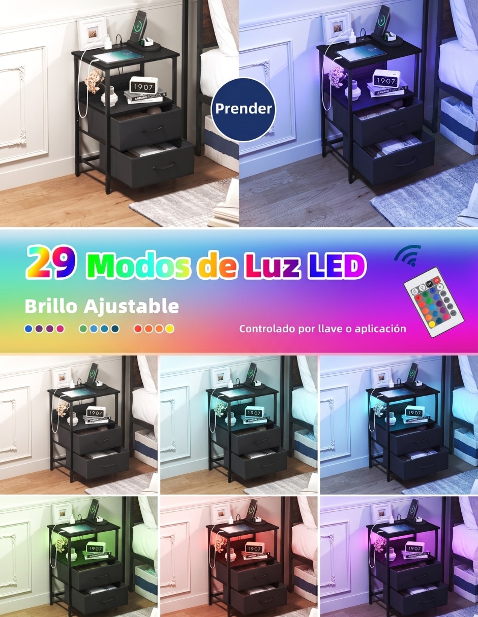 Mesa auxiliar de mdf y melamina 6