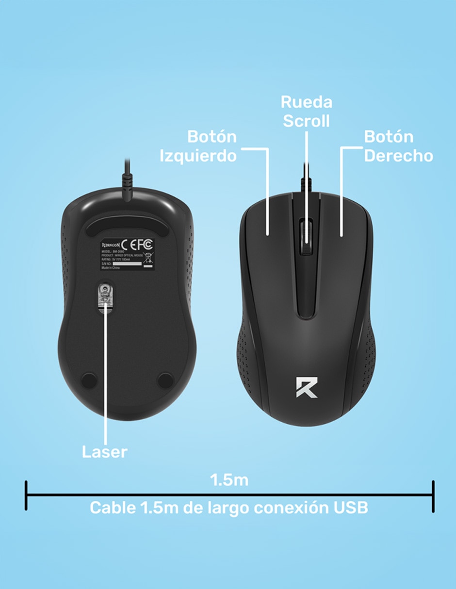 Mouse gamer alámbrico BM-4049 BM-4049 5