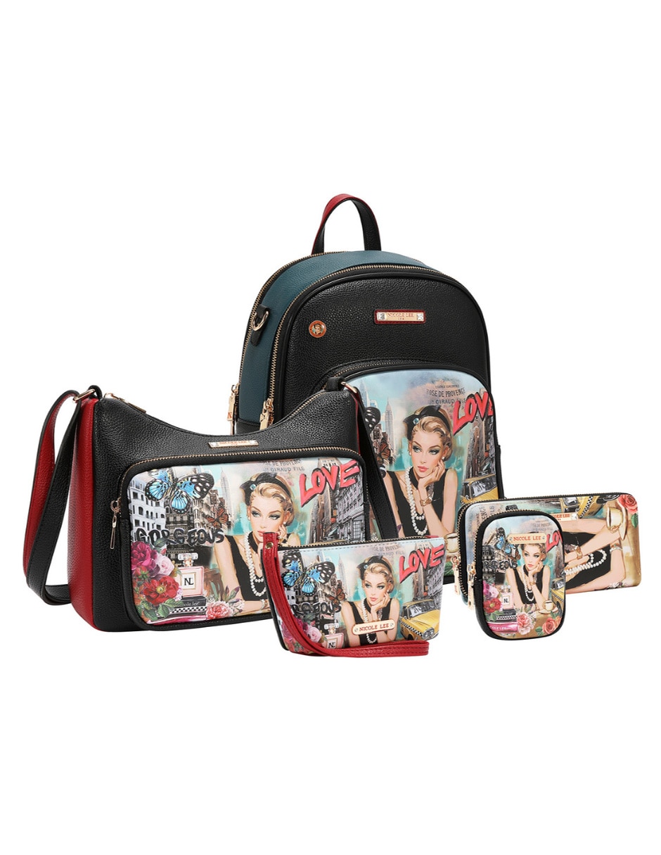 Set mochila casual sabina imagine impermeable para mujer 10