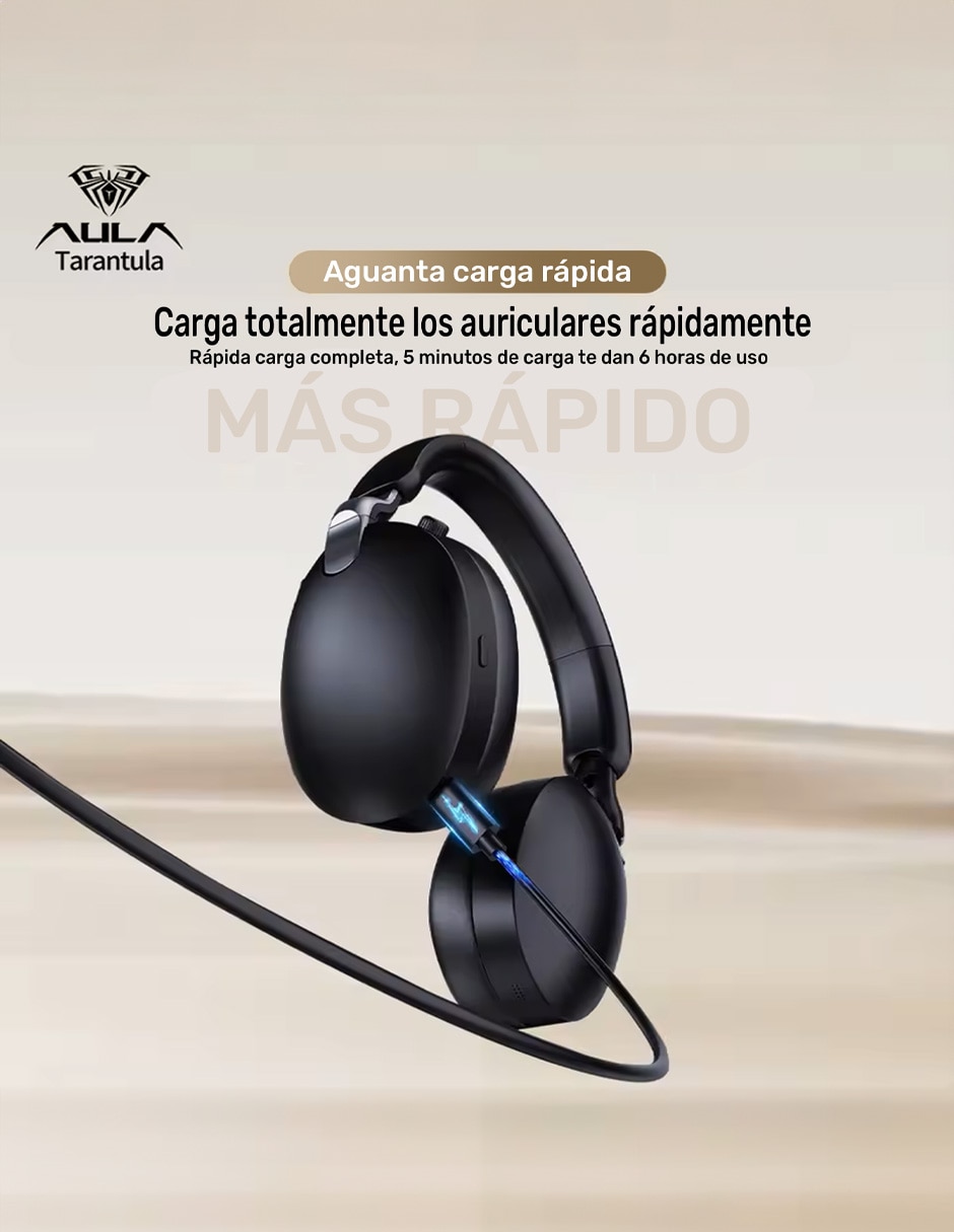 Audífonos gamer Aula alámbricos e inalámbricos A500