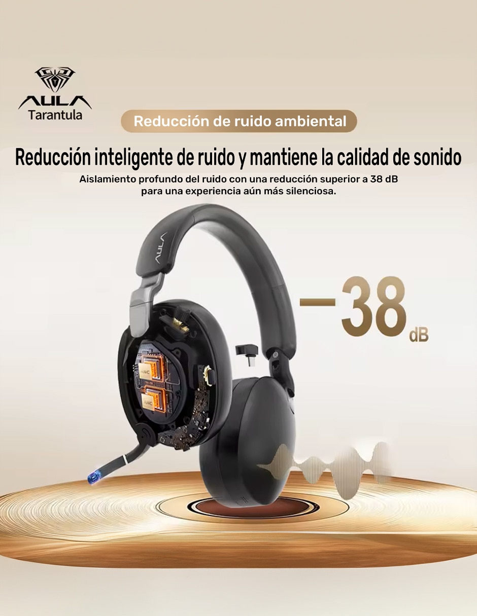 Audífonos gamer Aula alámbricos e inalámbricos A500