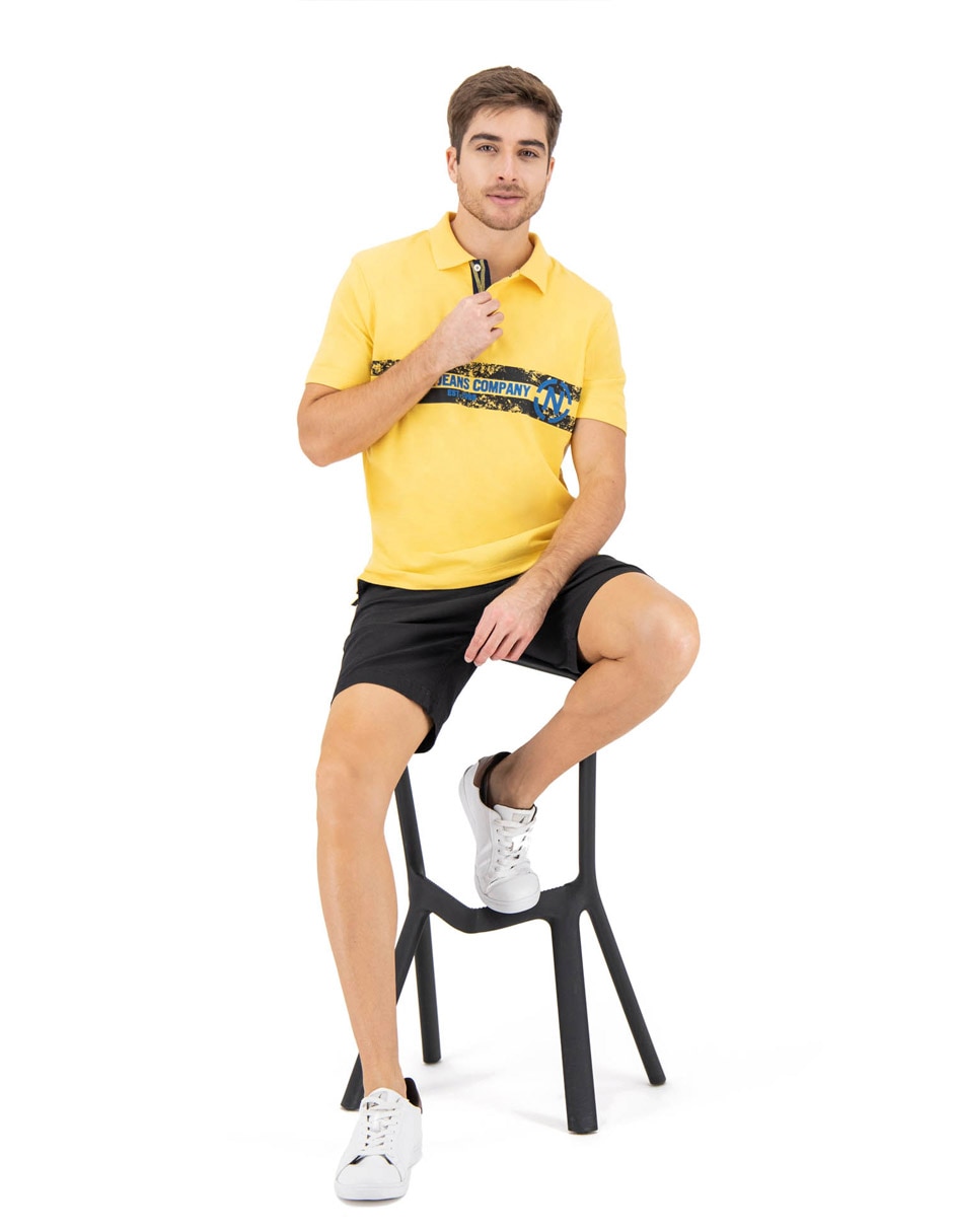 Playera cuello polo para hombre