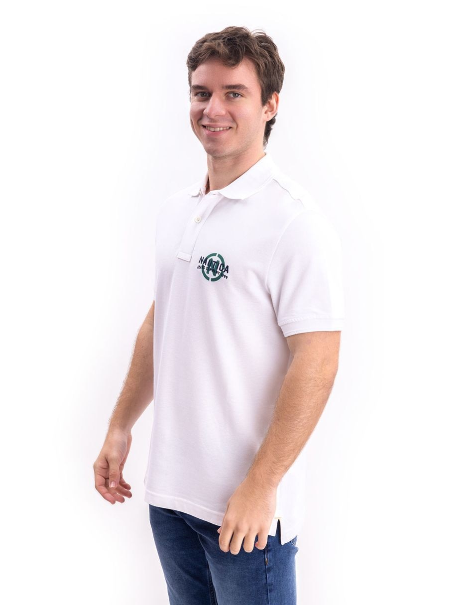 Playera nautica jeans cuello polo para hombre