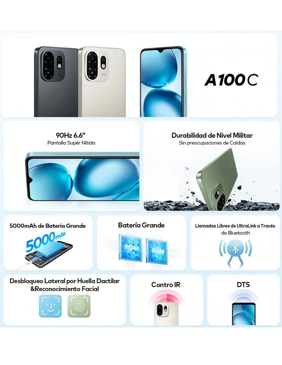 Itel A100C LCD IPS 6.6 pulgadas