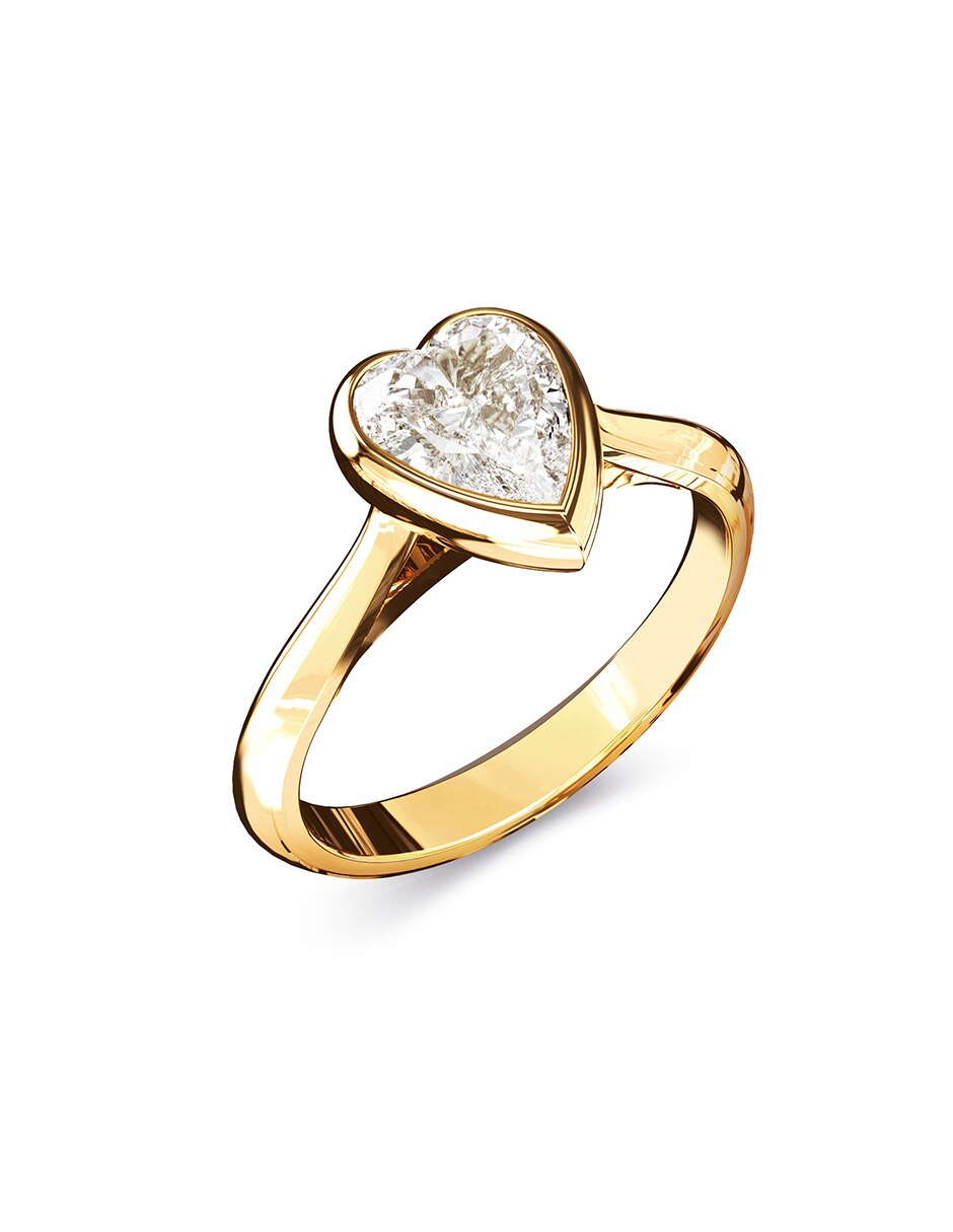 Anillo de corazón Crystal Love circonita brillante