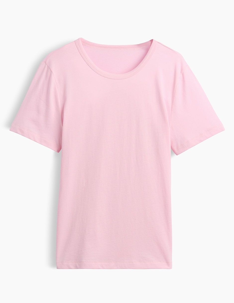 Playera manga corta cuello redondo para mujer 4
