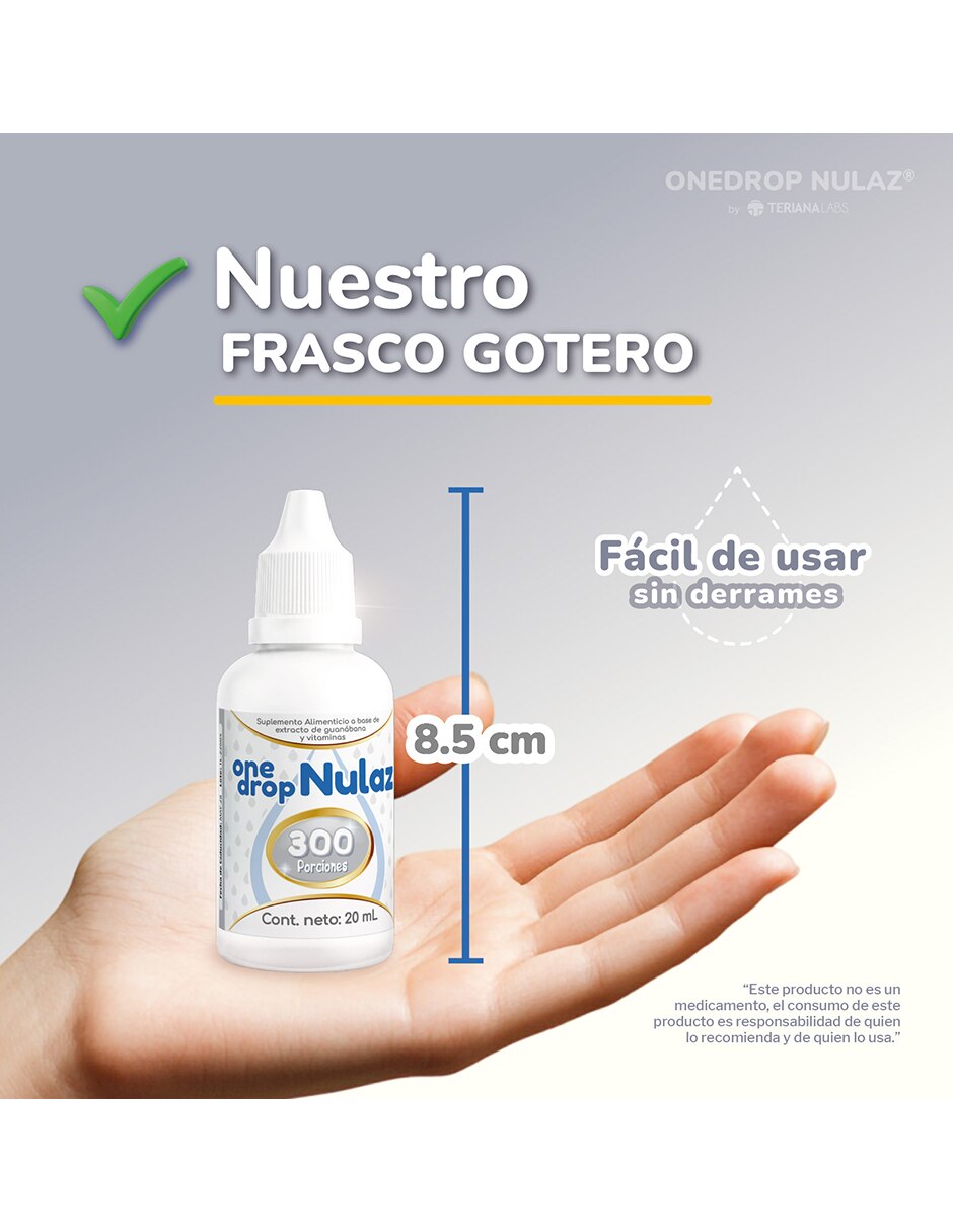 Vitamina Nulez con Vitamina C 3 mg Enzima Lactasa 1000 ALU y extracto de guanábana de 20 ml 3