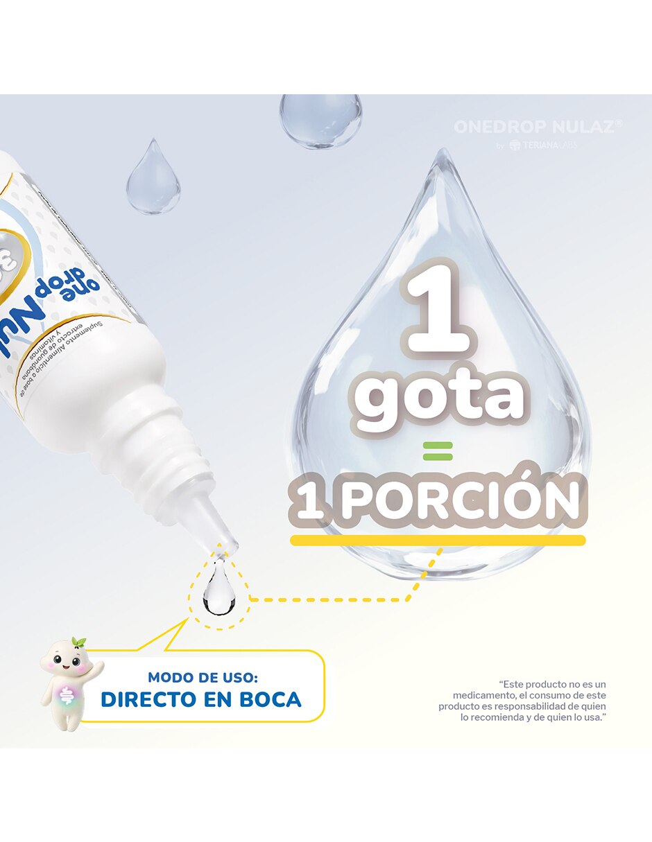 Vitamina Nulez con Vitamina C 3 mg Enzima Lactasa 1000 ALU y extracto de guanábana de 20 ml 5