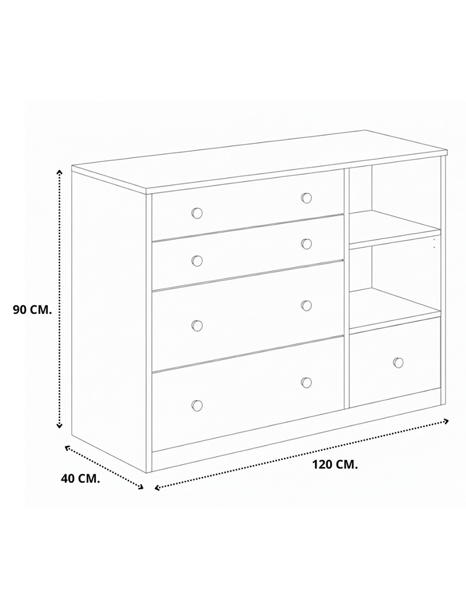 Cajonera Sí Muebles de Melamina 7