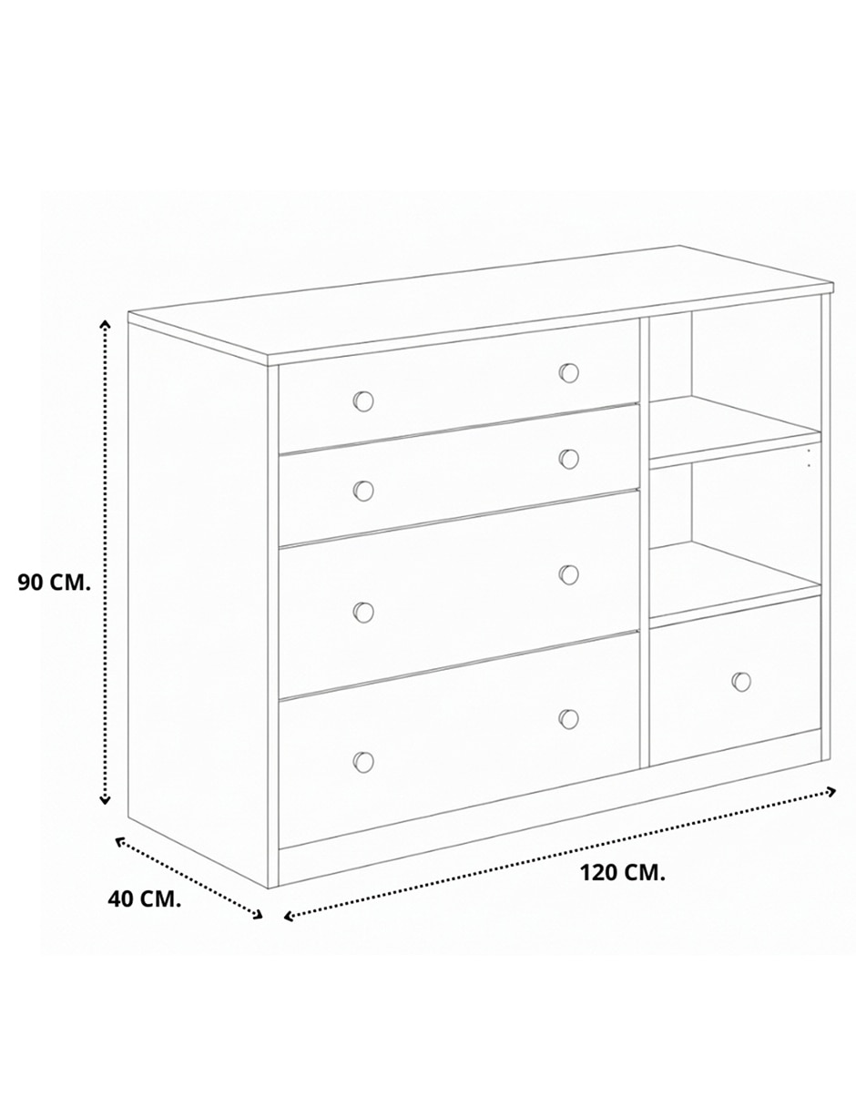Cajonera armable Muebles Hogare