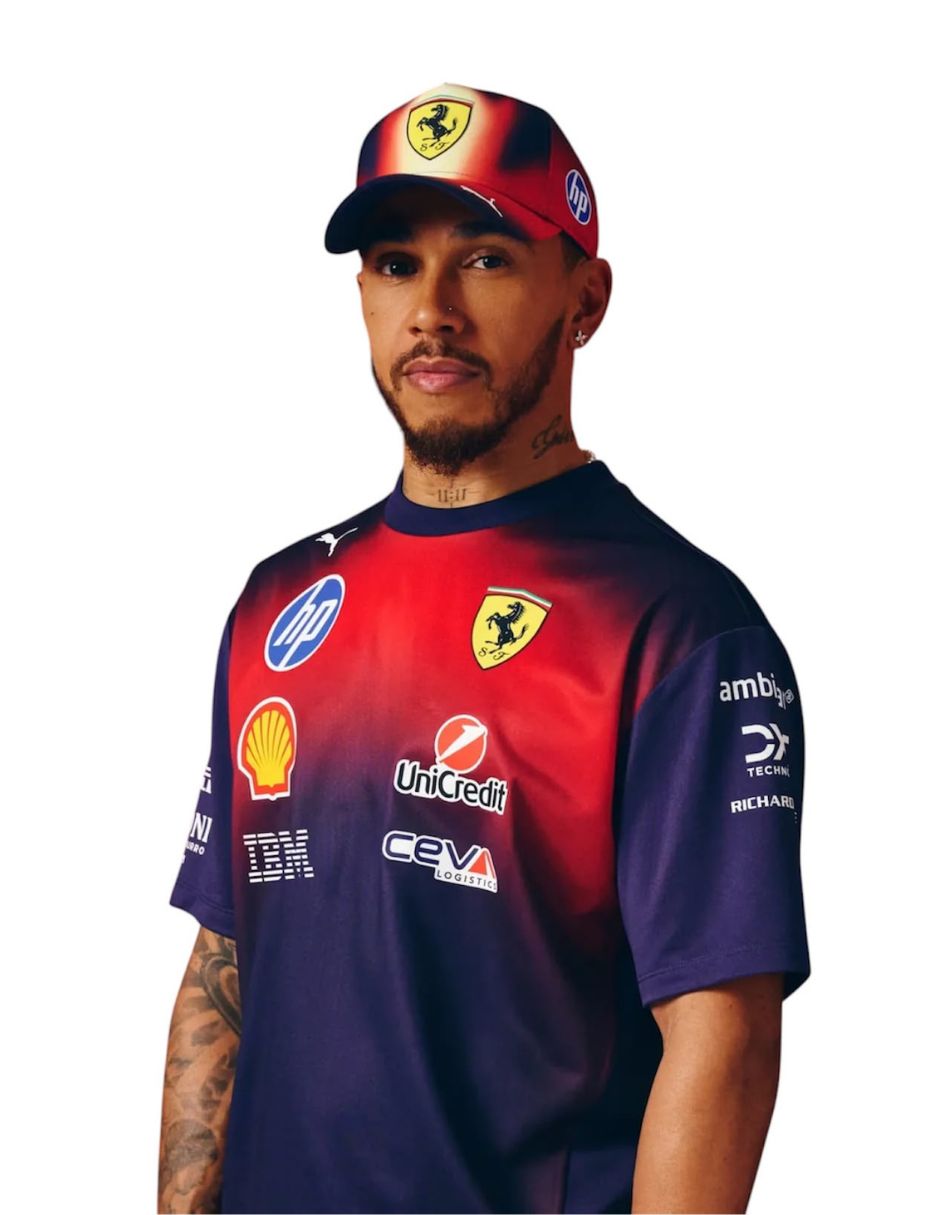 Gorra con visera curva para motorsport ferrari f1 scuderia ferrari unisex 3