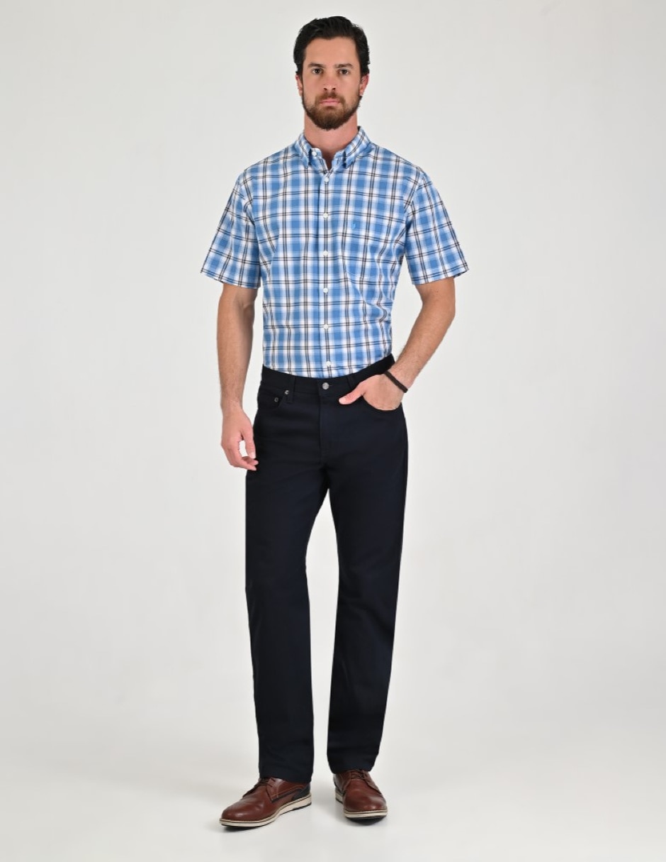 Jeans regular básico para hombre 5