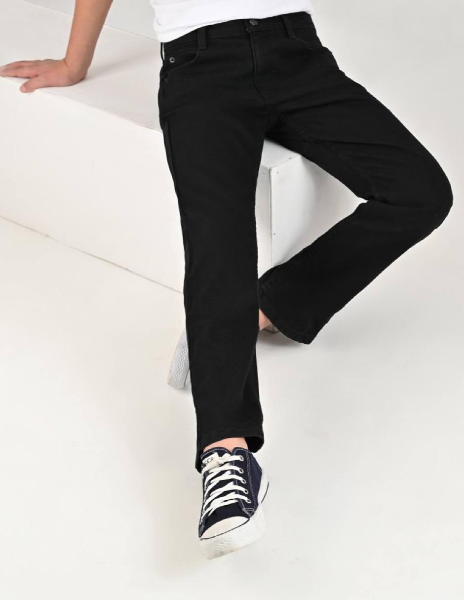 Jeans/Jegging Slim Básico 02-1231-0819 lavado Sin lavado para Infantil / Niños grandes Niño 4