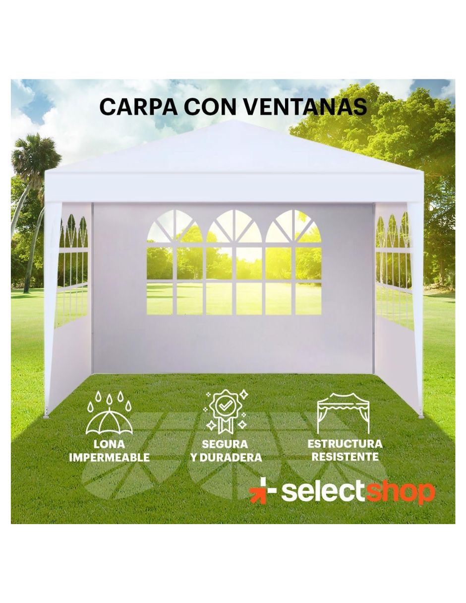Carpa ancho 3M x largo 3M 3