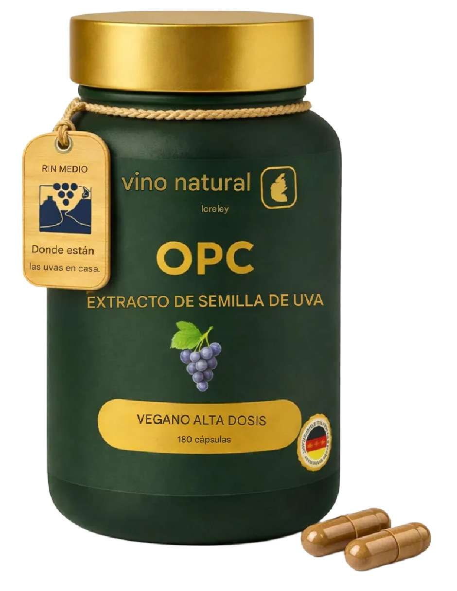 NaturRhein OPC con extracto de semilla de uva de 180 cápsulas NaturRhein OPC con extracto de semilla de uva de 180 cápsulas