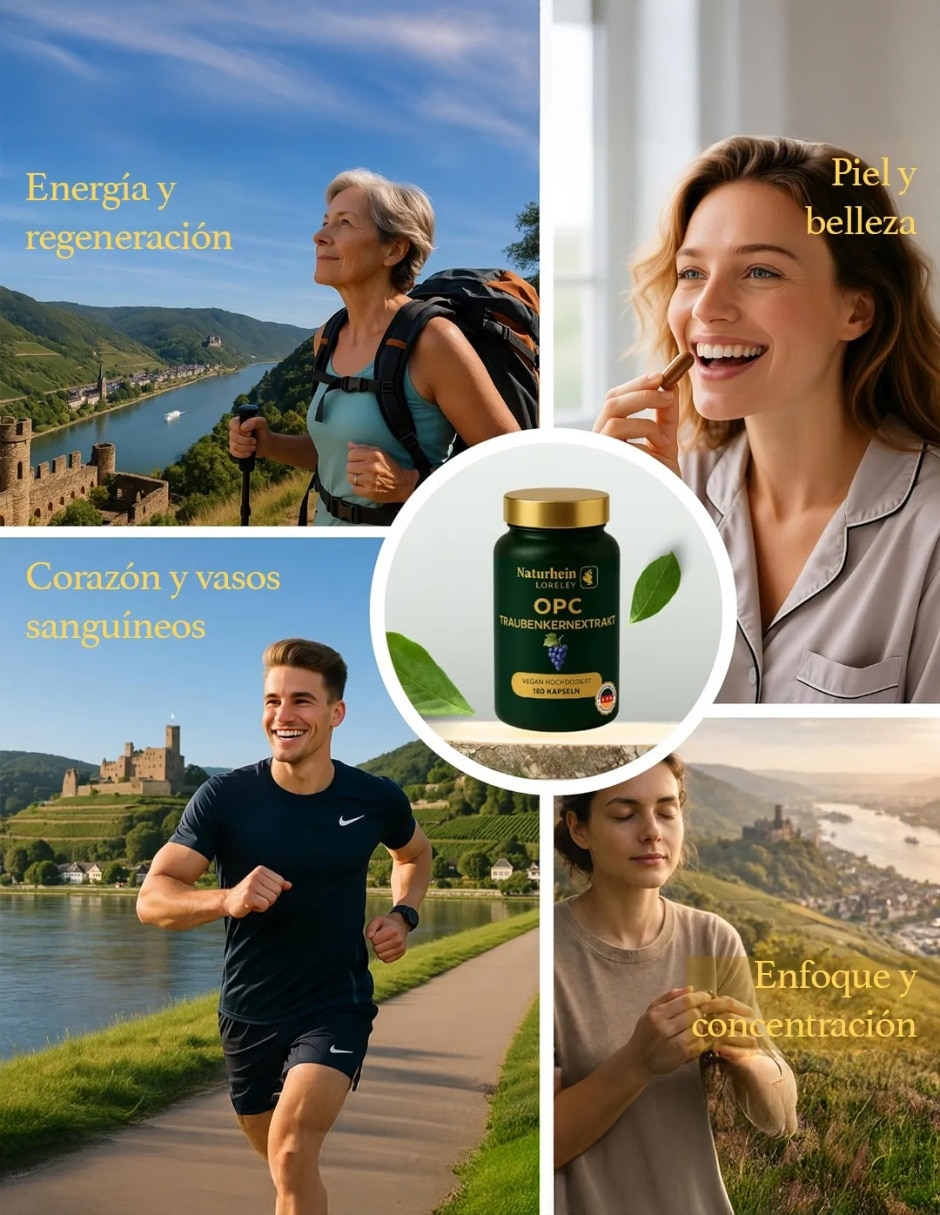 NaturRhein OPC con extracto de semilla de uva de 180 cápsulas 7